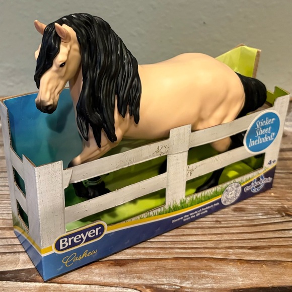 Breyer Paddock Pals “Cashew” Horse, Cream/Black, Ages 4+, BNWT - Picture 5 of 8